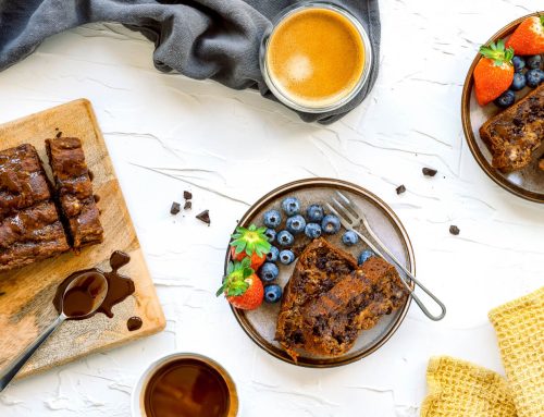 Tasting Banana Chocolate Loaf Cake in Singapore